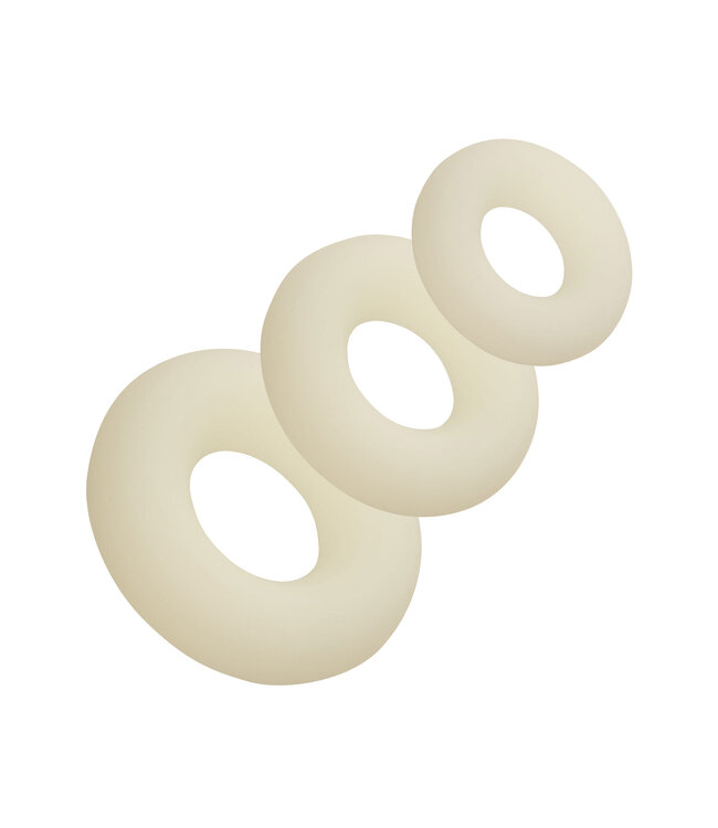 CalExotics Alpha Glow-In-The-Dark Liquid Silicone 3 Ring Set