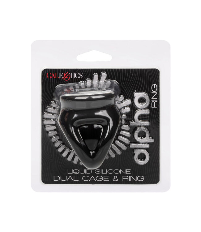 CalExotics Alpha Liquid Silicone Dual Cage & Ring