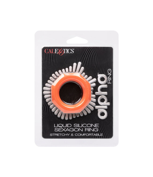 CalExotics Alpha Liquid Silicone Sexagon Ring