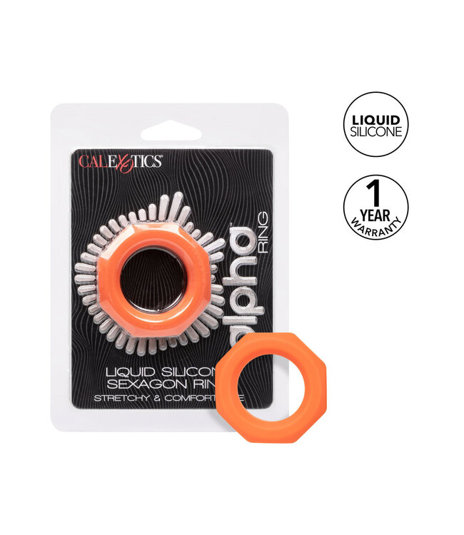 CalExotics Alpha Liquid Silicone Sexagon Ring