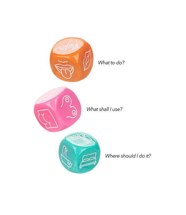 CalExotics Naughty Bits Roll With It Icon-Based Sex Dice Game