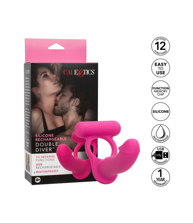 CalExotics Silicone Rechargeable Double Diver