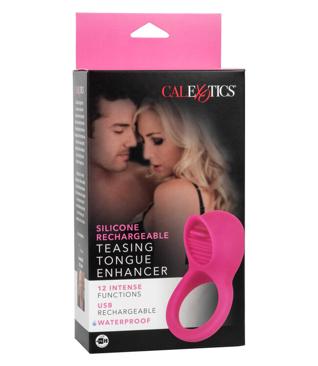 CalExotics Silicone Rechargeable Teasing Tongue Enhancer