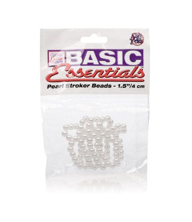 CalExotics Basic Essentials Pearl Stroker Beads 1.5'/3.75 cm
