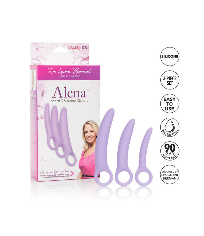 CalExotics Dr. Laura Berman Alena Set of 3 Silicone Dilators