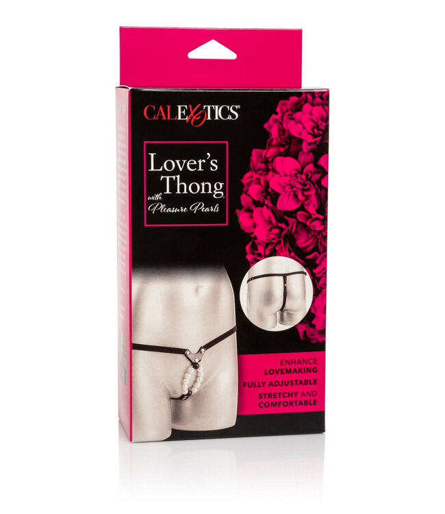 CalExotics Lover's Thong with Pleasure Pearls