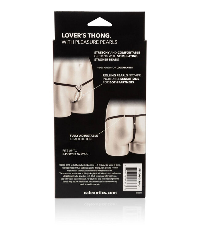 CalExotics Lover's Thong with Pleasure Pearls