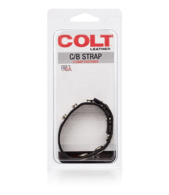CalExotics COLT Leather C/B Strap 5-Snap Fastener