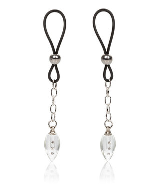 CalExotics Nipple Play Non-Piercing Nipple Jewelry Crystal Teardrop