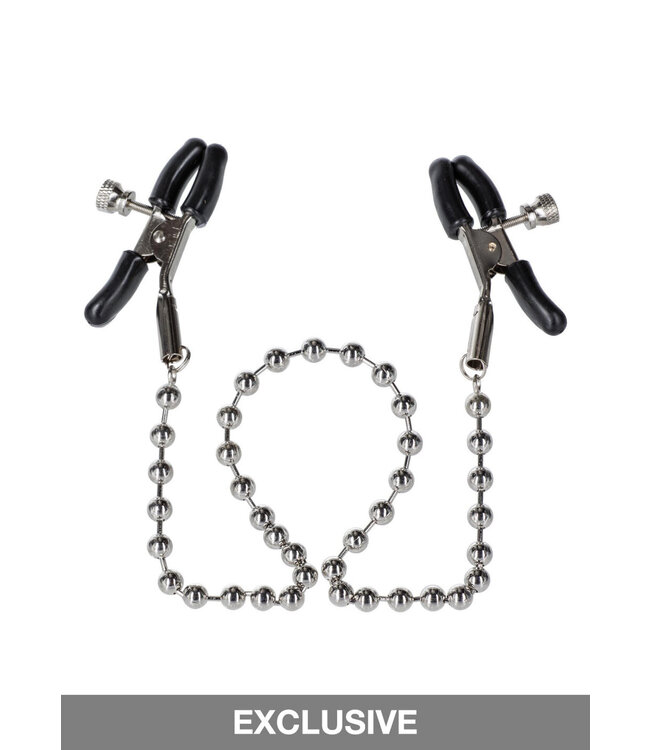 CalExotics Nipple Play Silver Beaded Nipple Clamps