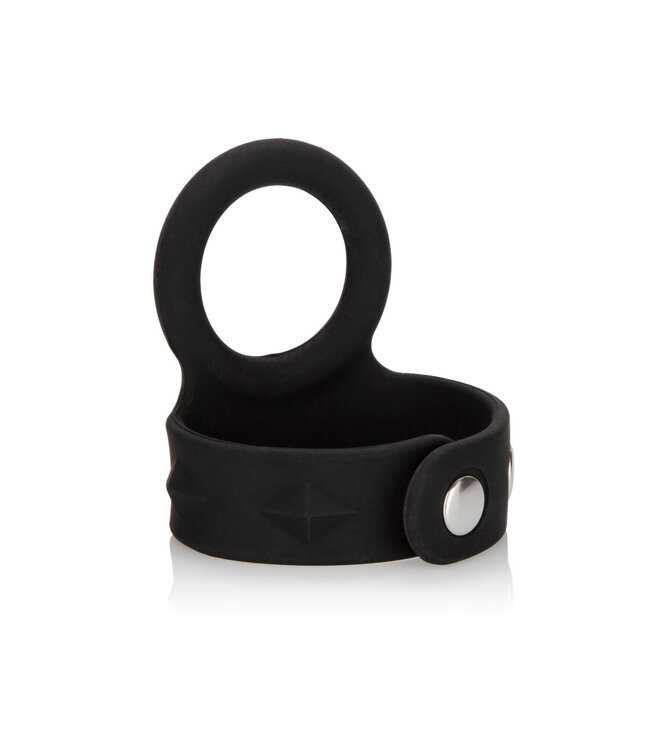 CalExotics Silicone Tri-Snap Scrotum Support Ring - Large