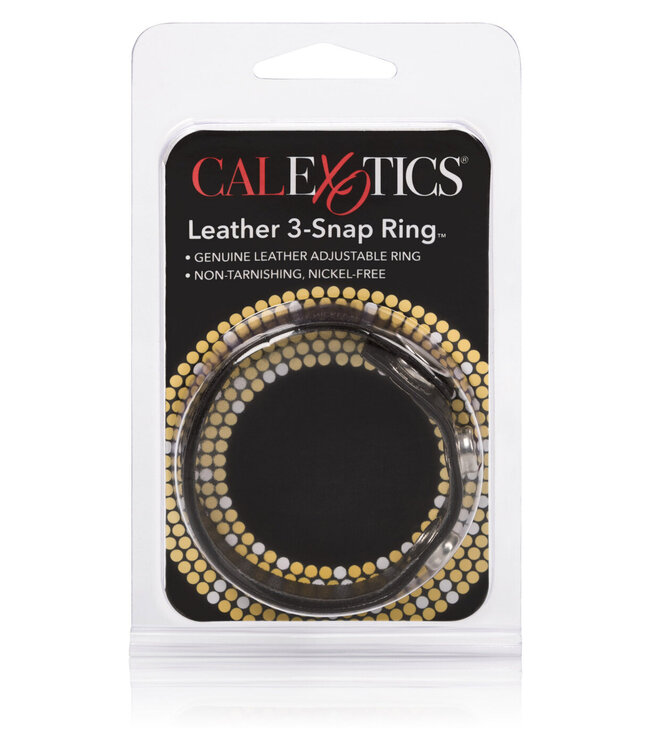 CalExotics Leather 3-Snap Ring