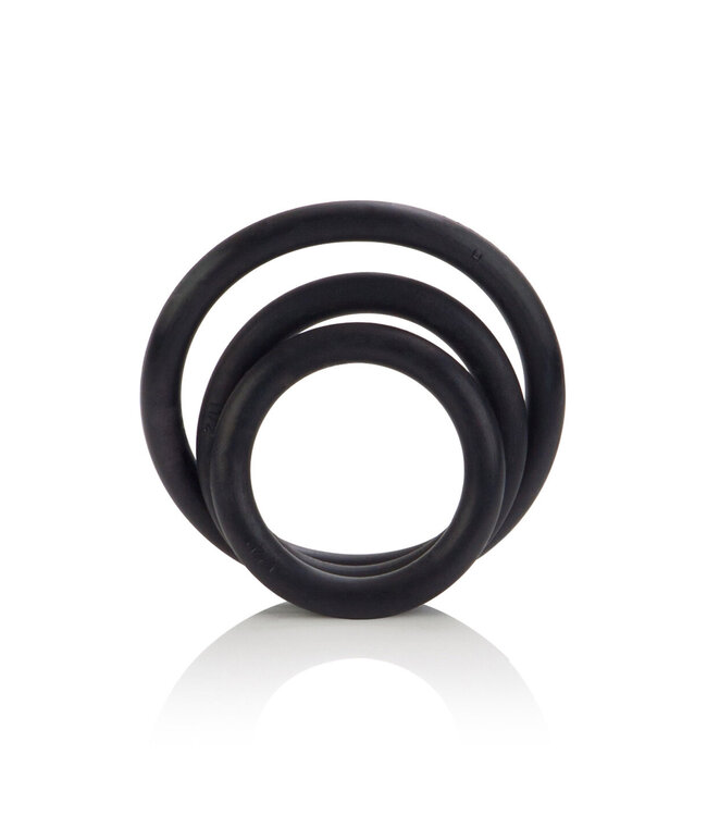 CalExotics Black Rubber Ring - 3 Piece Set