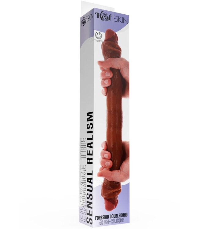 ToyJoy Get Real Silicone Foreskin Double Dong 46 cm