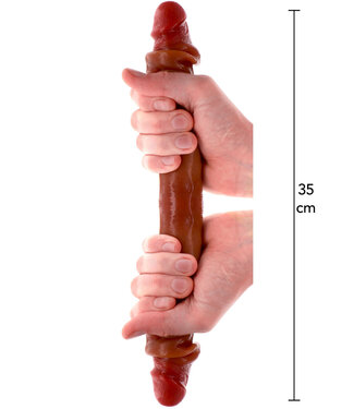 ToyJoy Get Real Silicone Foreskin Double Dong 35 cm
