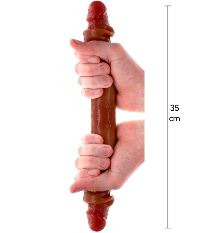 ToyJoy Get Real Silicone Foreskin Double Dong 35 cm
