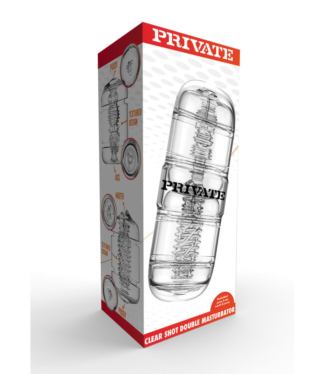 PRIVATE Clear Shot Double Masturbator