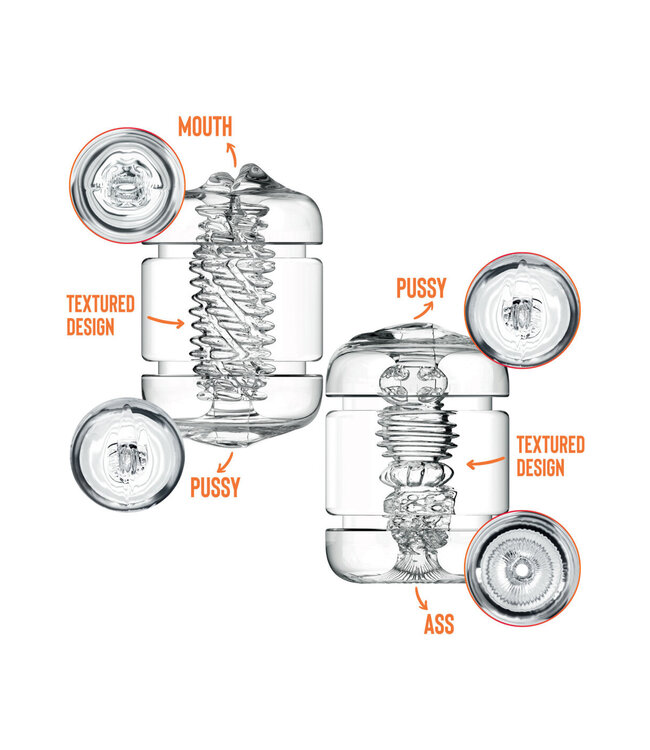 PRIVATE Clear Shot Double Masturbator