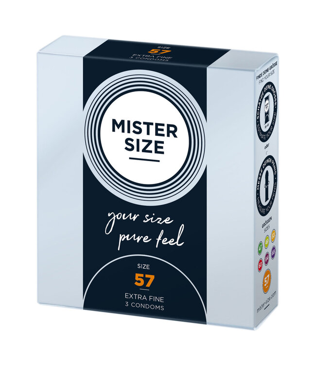 Mister Size 57mm Condoms 3pcs