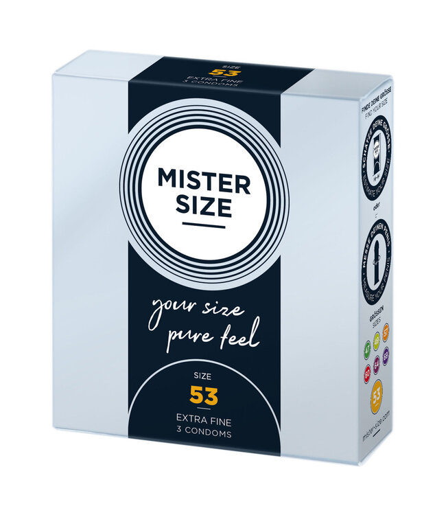 Mister Size 53mm Condoms 3pcs