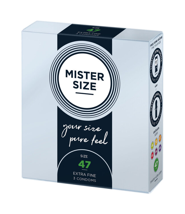 Mister Size 47mm Condoms 3pcs