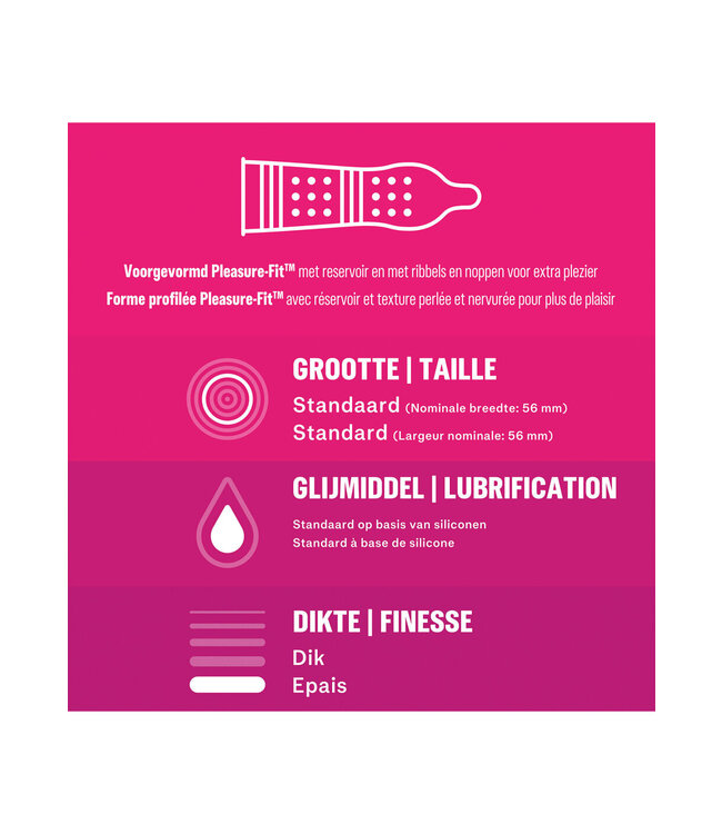 Durex NL / FR Pleasure Me 6x 10pcs