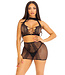Leg Avenue Halter crop top and mini skirt
