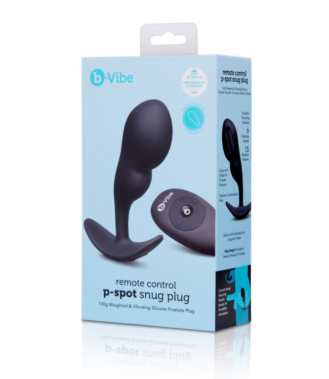 B-Vibe Remote Control P-Spot Snug Plug 145g