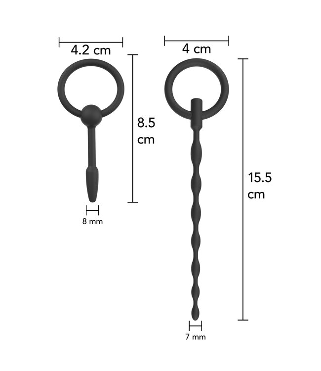 Hidden Desire Extreme Penis Plug Set Small 2 pcs