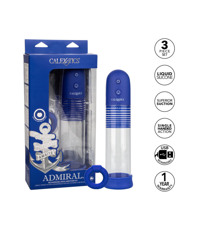 CalExotics Admiral Rechargeable Rock Hard Pump Kit