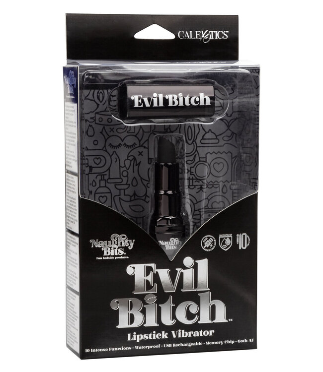 CalExotics Naughty Bits Evil Bitch Lipstick Vibrator