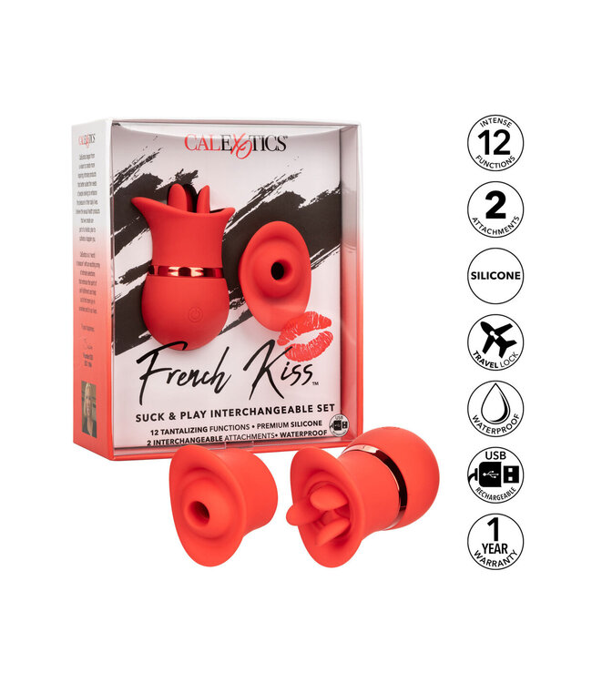 CalExotics French Kiss Suck & Play Interchangeable Set