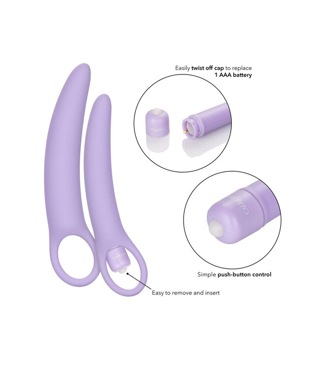 CalExotics Dr. Laura Berman Isabelle Set of 2 Vibrating Silicone Dilators