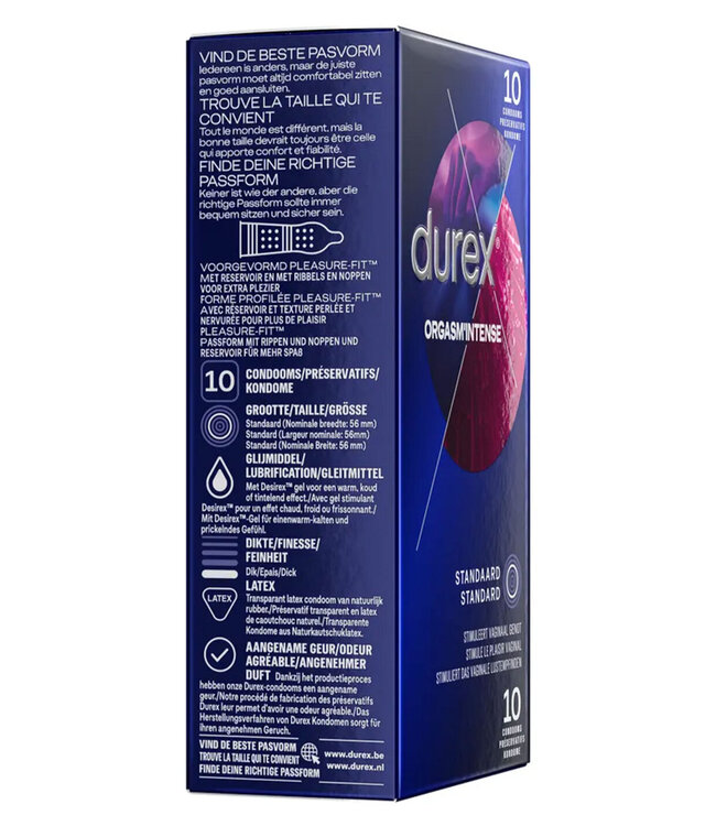 Durex NL / FR Orgasm Intense 6x 10pcs