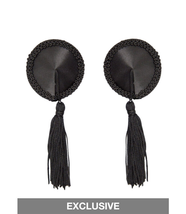 Kinky Diva Satin Nipple Covers with Tassel