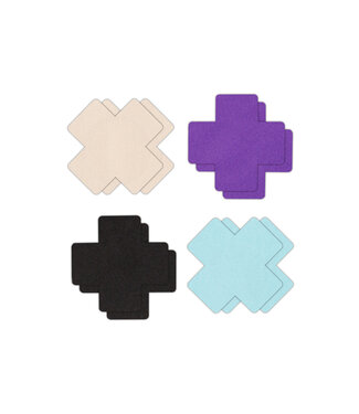 NS Novelties Pretty Pasties Cross I Assorted 4 Pair