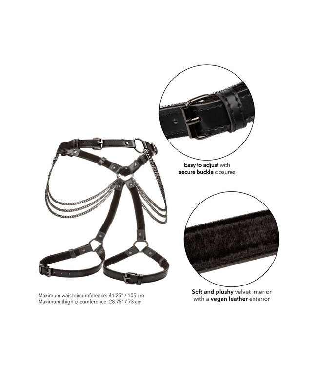 CalExotics Euphoria Collection Multi Chain Thigh Harness