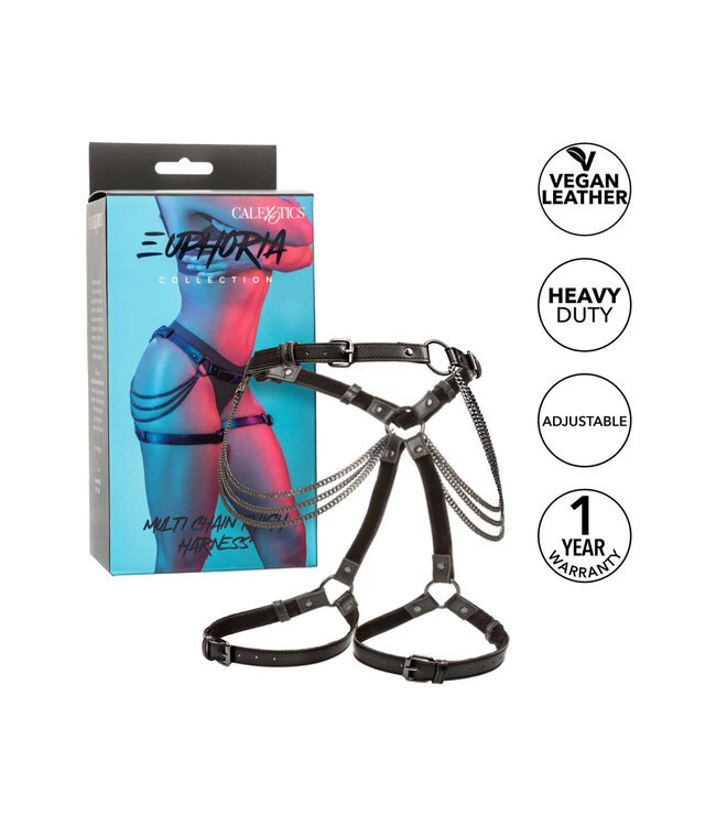 CalExotics Euphoria Collection Multi Chain Thigh Harness
