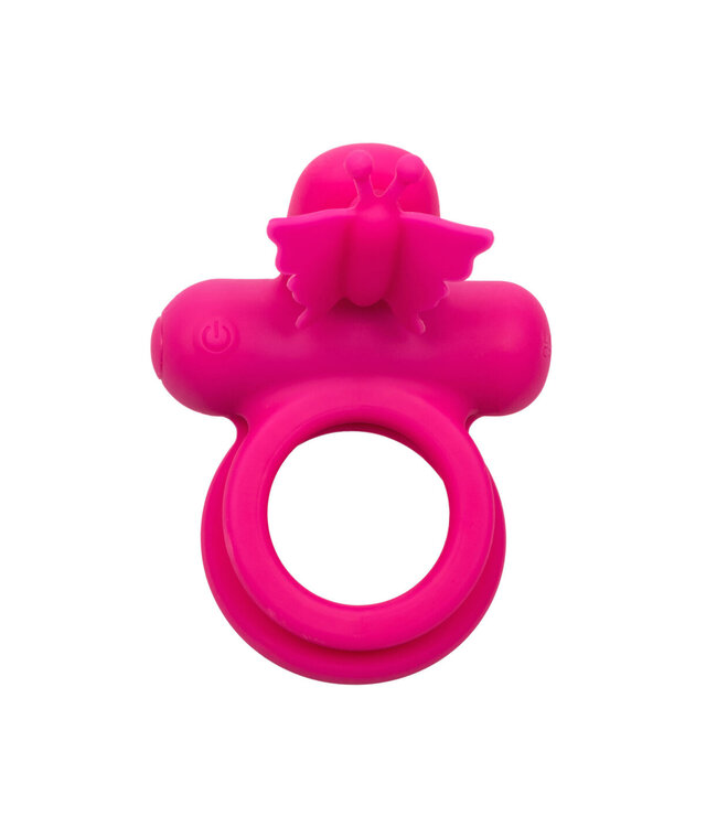 CalExotics Silicone Rechargeable Dual Butterfly Ring