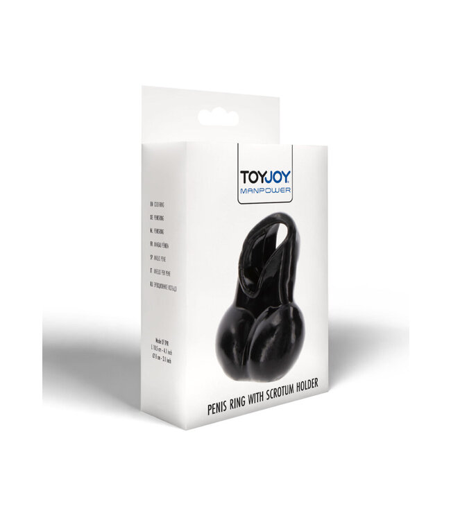 ToyJoy Manpower Penis Ring with Scrotum Holder