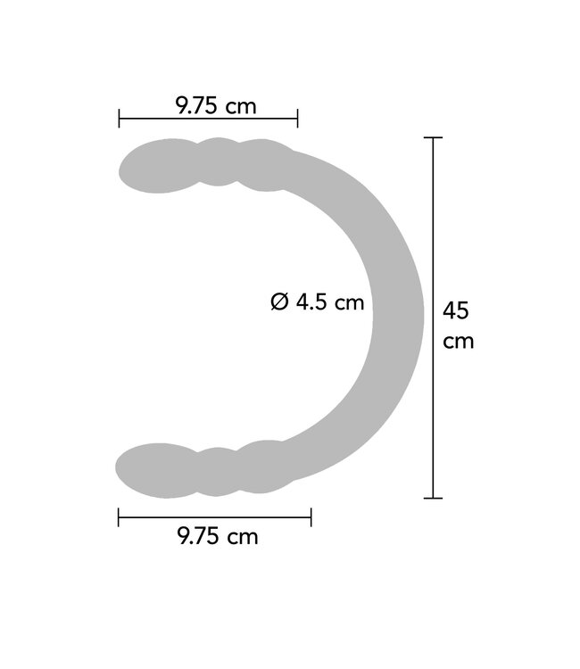 ToyJoy Classics Double Digger 45 cm Dong