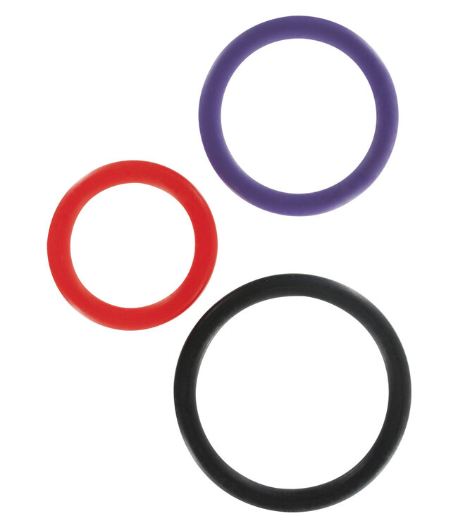 ToyJoy Basics Triple Rings Multicolor 3pcs