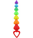 ToyJoy Anal Play Rainbow Heart Beads