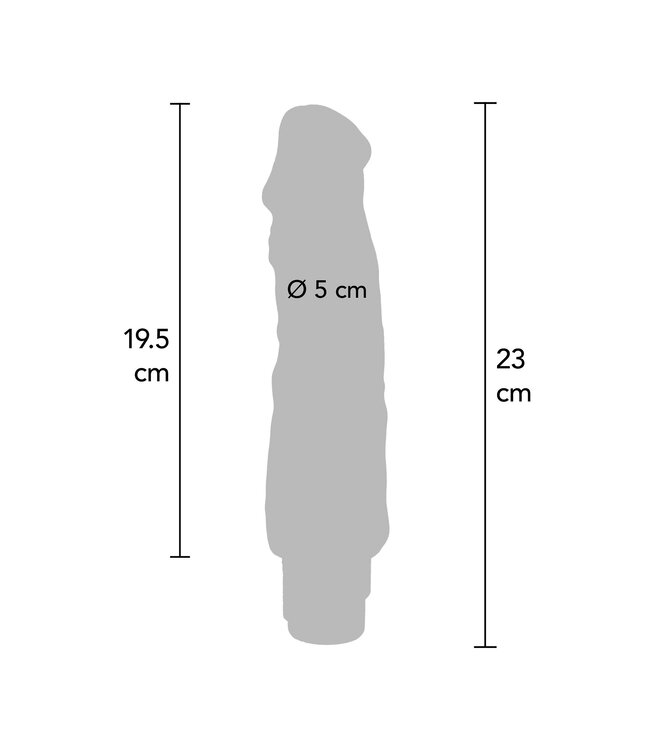 ToyJoy Get Real Dual Density 23 cm Vibrator