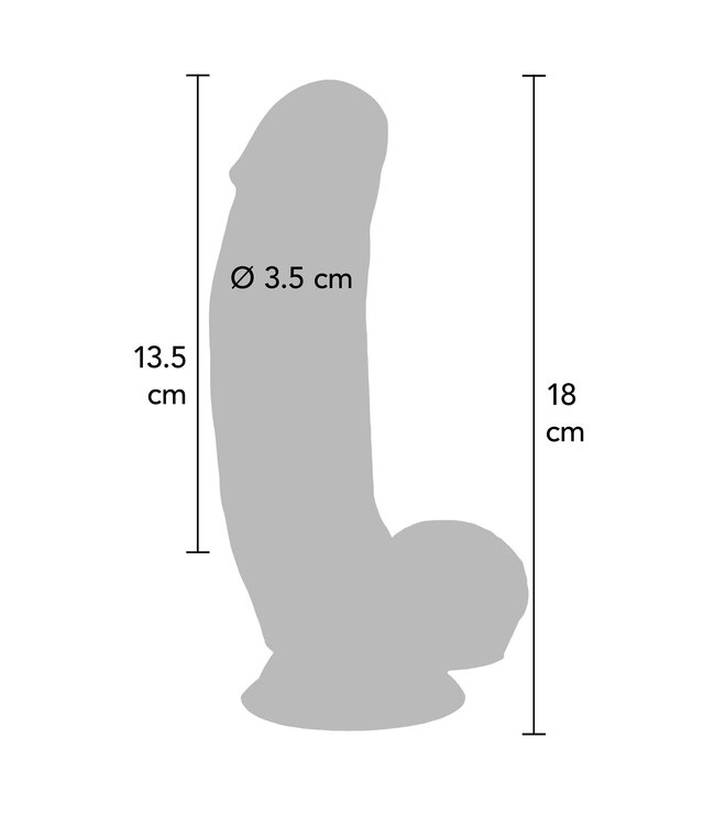ToyJoy Get Real Silicone 18 cm Dildo