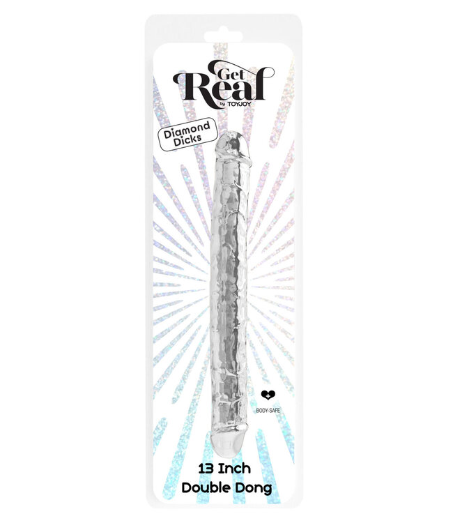 ToyJoy Get Real 34.5 cm Clear Double Dong