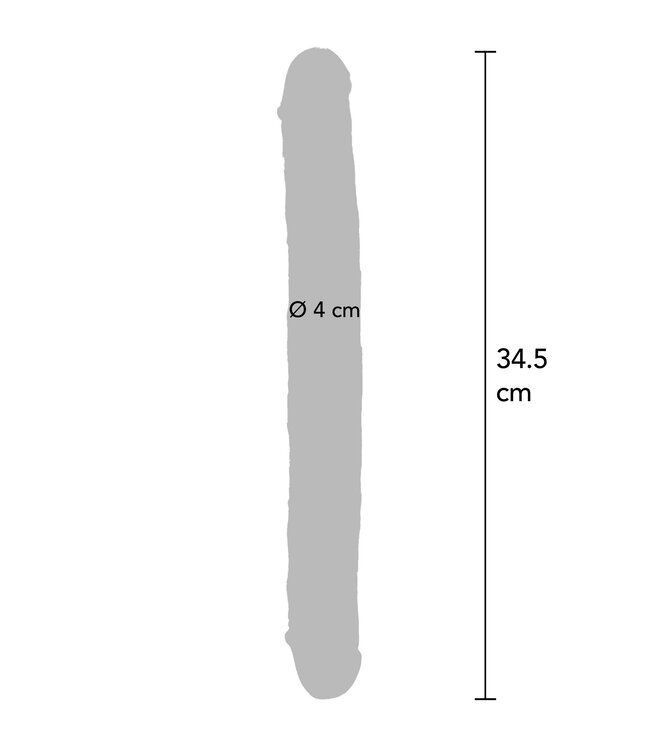 ToyJoy Get Real 34.5 cm Clear Double Dong