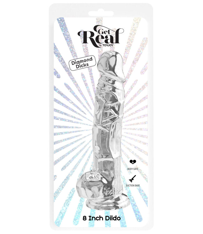 ToyJoy Get Real 22.5 cm Clear Dildo