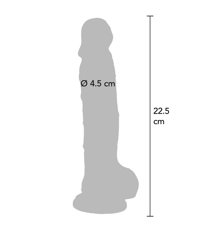 ToyJoy Get Real 22.5 cm Clear Dildo