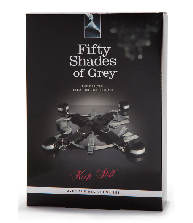 Fifty Shades of Grey Keep Still Over the Bed Cross Restraint Silver